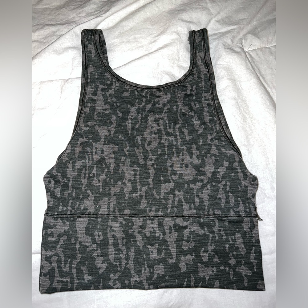 Lululemon army green camo tank